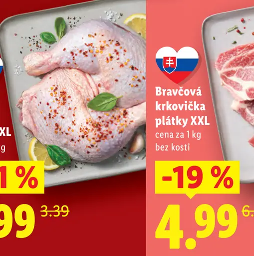 Bravčová krkovička plátky XXL bez kosti