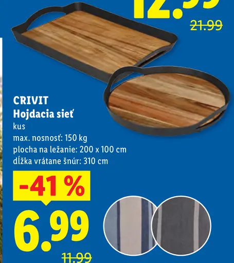 Crivit hojdacia sieť