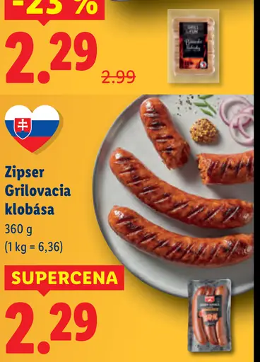 Zipser Grilovacia klobása