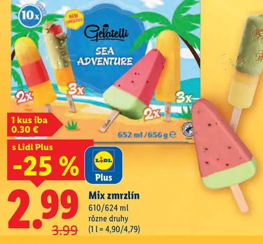 Gelatelli Sea Adventure mix zmrzlín