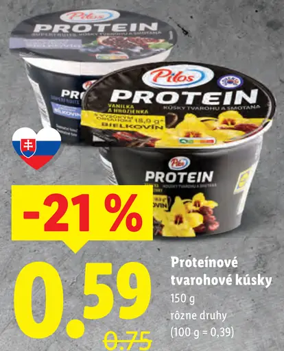 Pilos Proteínové tvarohové kúsky rôzne druhy