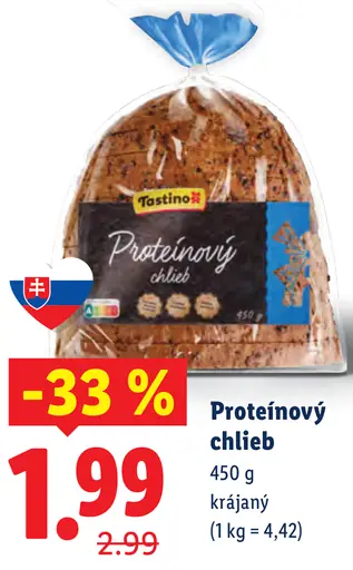 Tostino Proteinový chlieb krájaný