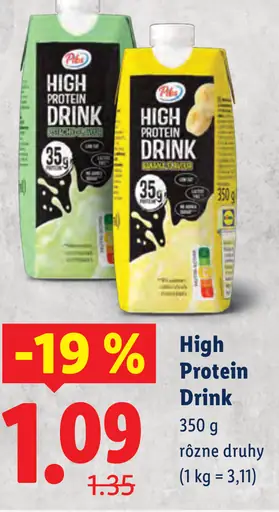 Pilos High Protein Drink, rôzne druhy
