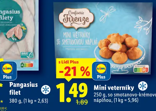 Confiserie Florence mini veterníky so smotanovo-krémovou náplňou