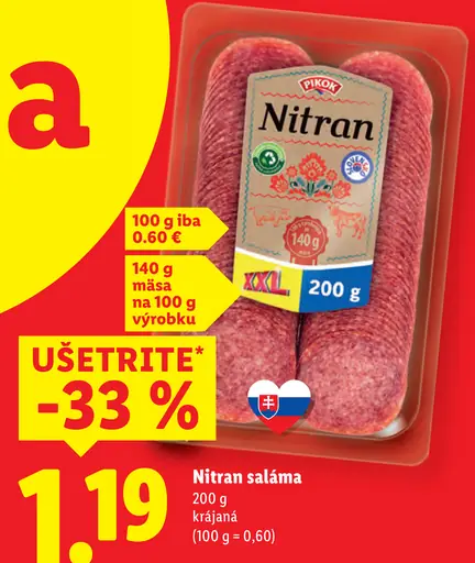 Pikok Nitran/Paprikáš saláma