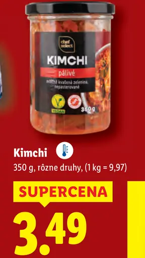 Chef Select Kimchi, pálivé fermentované zeleninové jedlo, rôzne druhy
