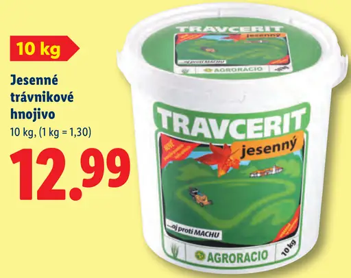 Travcerit jesenné trávnikové hnojivo