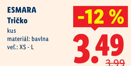 Es mara tričko, jednofarebné alebo prúžkované