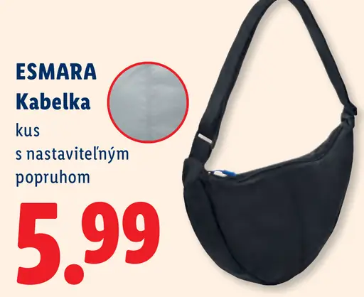 ESMARA kabelka s nastaviteľným popruhom