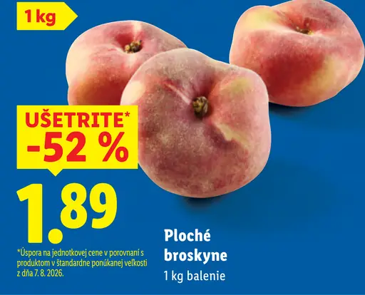 Ploché broskyne
