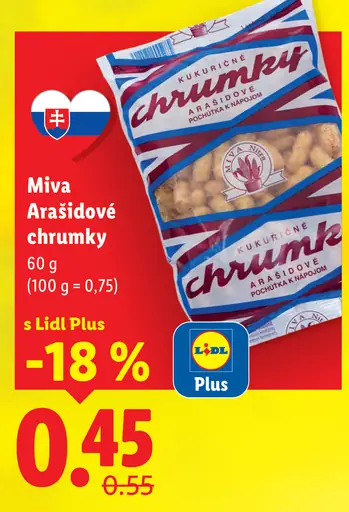 Miva Arašidové chrumky