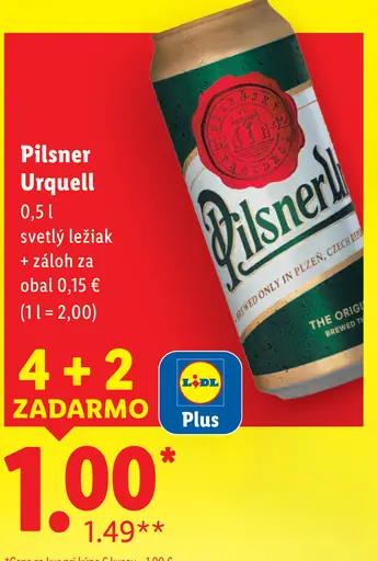 Pilsner Urquell plechovka