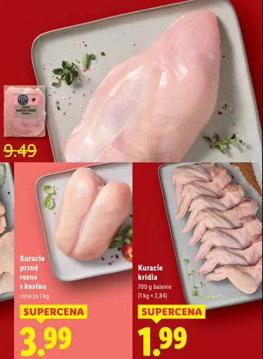 Kuracie prsnè rezne s kosťou