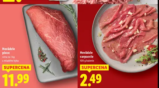 Hovädzie plece z mladého býka