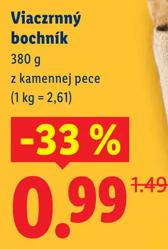 Viaczrnný bochník z kamennej pece