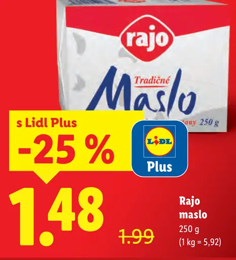 Rajo Tradičné maslo z lahodnej smotany