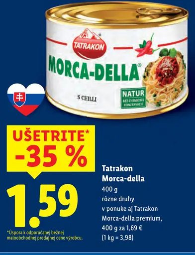 Tatrakon Morca-della rôzne druhy