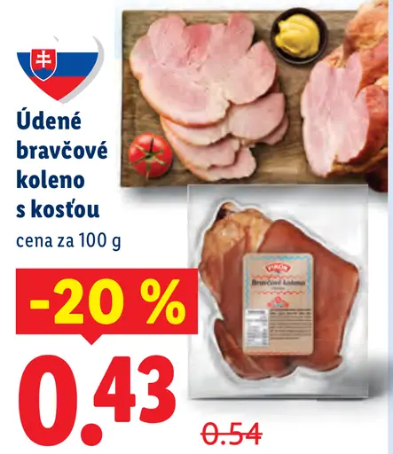 Údené bravčové koleno s kosťou