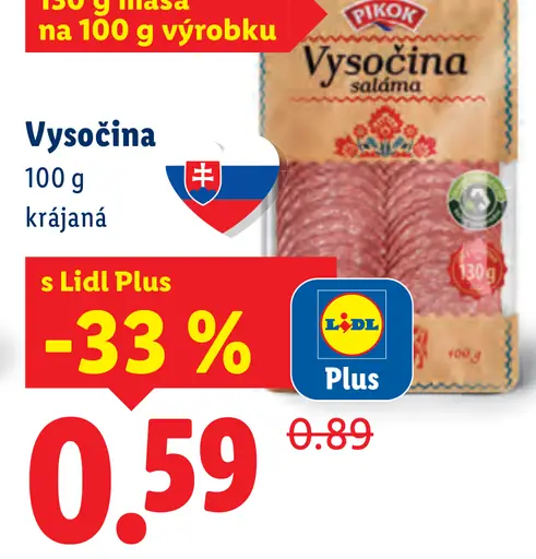 Pikok Vysočina saláma krájaná