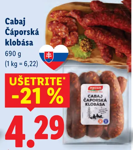 Mecom Cabaj-Čápor klobása