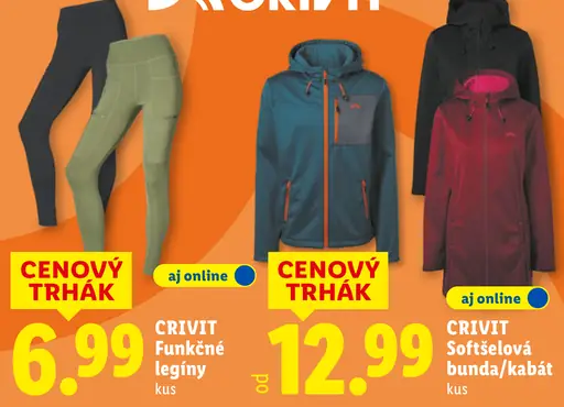 Crivit Funkčné legíny