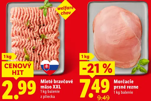 Mleté bravčové mäso XXL