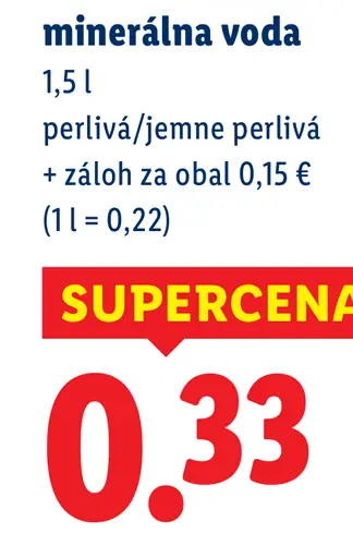 Ľubovnianka minerálna voda perlivá/jemne perlivá
