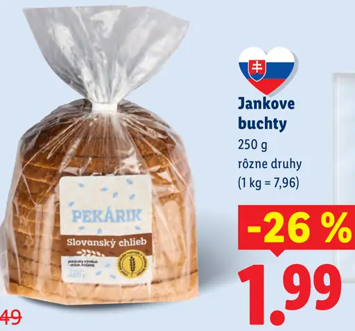 Slovanský chlieb Pekárik balený