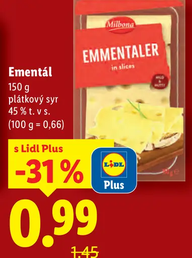 Milbona Ementál
