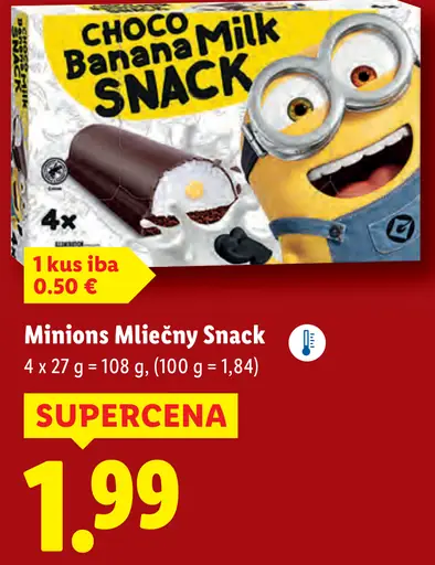 Minions Mliečny Snack Choco Banana