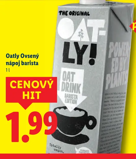 Oatly Barista Edition ovsený nápoj