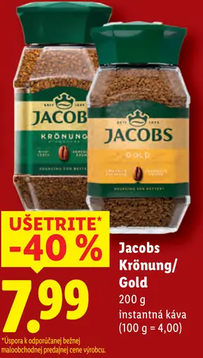 Jacobs Krönung / Gold instantná káva