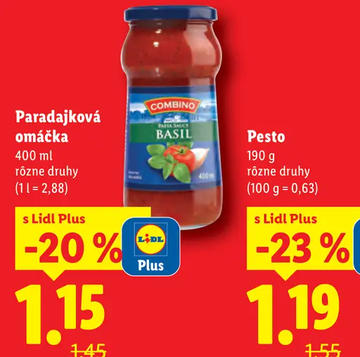 Combino Paradajková omáčka