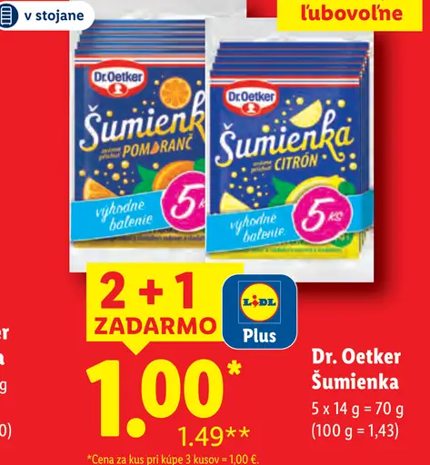 Dr. Oetker Šumienka aróma pomaranč