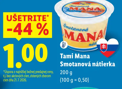 Tami Mana Smotanová nátierka