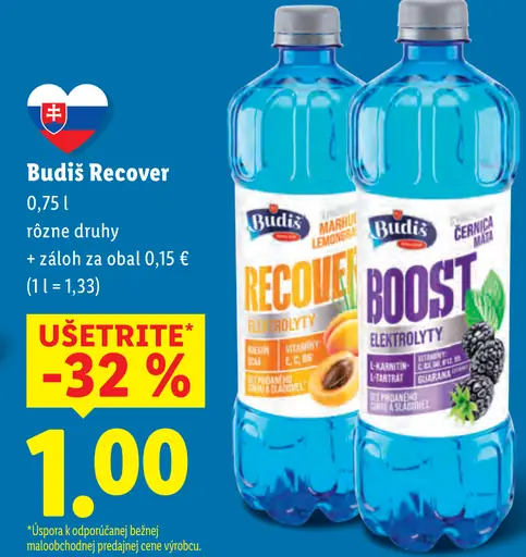 Budiš Recover, rôzne druhy