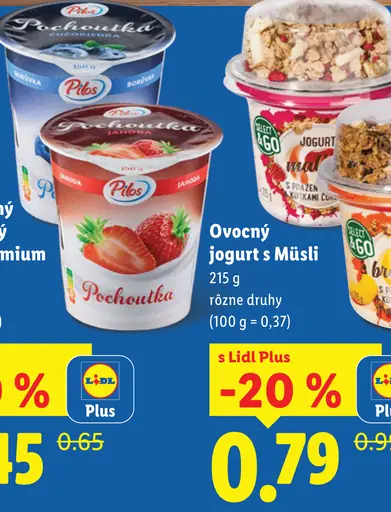 Pilos ovocný jogurt s müsli
