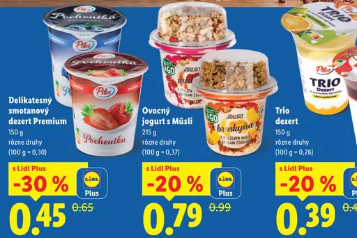 Pilos delikatesný smotanový dezert Premium