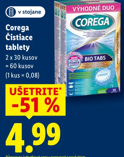 Corega Čistiace tablety