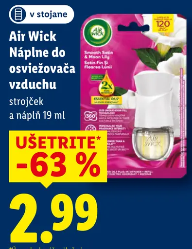 Air Wick Náplň do osviežovača vzduchu so strojčekom