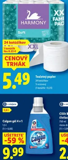 Harmony Soft 3-vrstvový toaletný papier