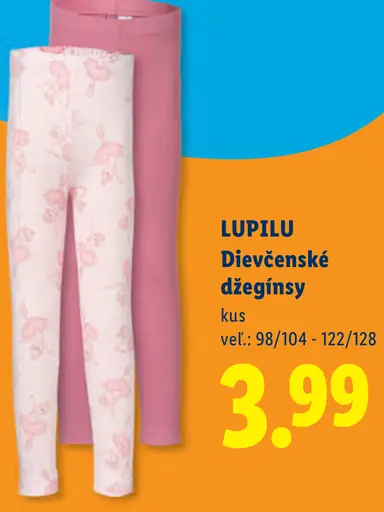 Lupilu dievčenské džegíny
