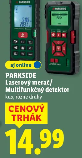 Laserový merač / multifunkčný detektor