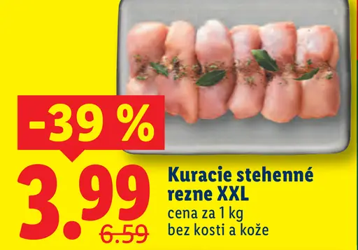 Kuracie stehná XXL bez kosti a kože