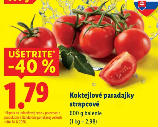Kokteilové paradajky kríčkové