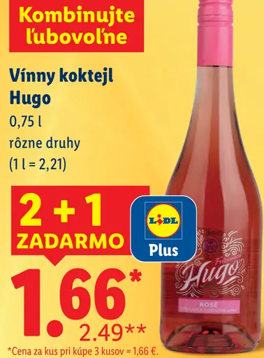 Vinný koktejl Hugo, rôzne druhy