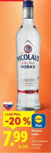 Nicolaus Extra Jemná Vodka