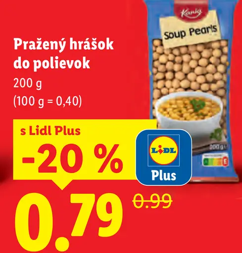 Kania pražený hrášok do polievok