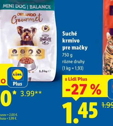 Orlando Gourmet Mini Dog Balance suché krmivo pre psy
