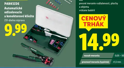 Parkside Automatické odizolovacie a konektorové kliešte